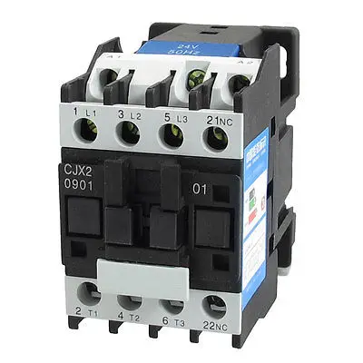 1pc CJX2-0901 LC-0901 660V 9A 3 Poles 3P+N NC DIN Rail AC Contactor AC 24V 36V 110V 220V 380V Coil Factory Online Wholesale