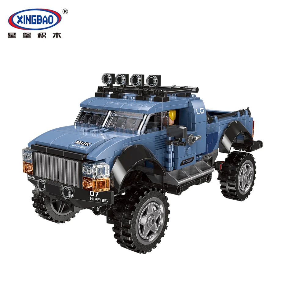 XINGBAO 03032 High-tech Series Assembly The Off-Road Pick-up Car Building Blocks Bricks Car Model Kits Stem Toys Christmas Gifts