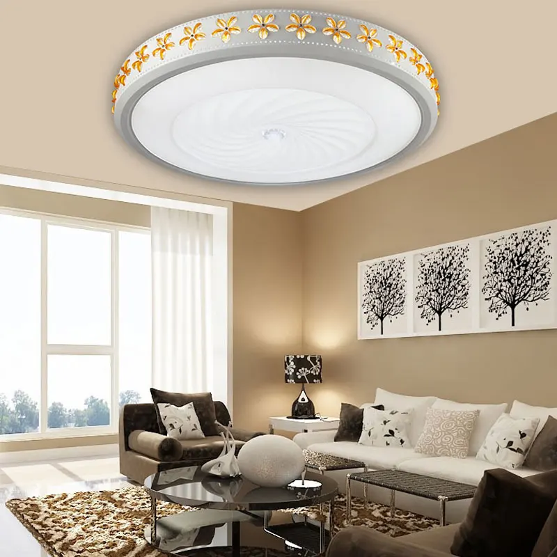 

master Ceiling lamp bedroom lamp crystal living room warm romantic dining room electrodeless lamp Ceiling Lights FG81