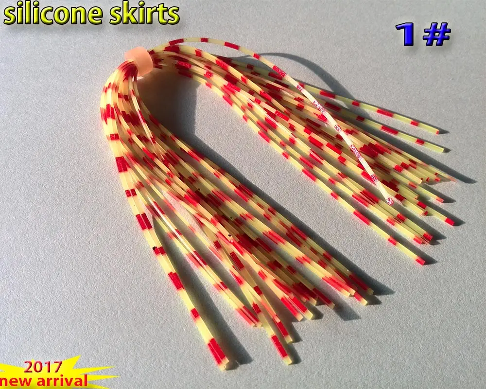 Faldas de silicona con sonajero para pesca con mosca – 13 cm - imagen 2