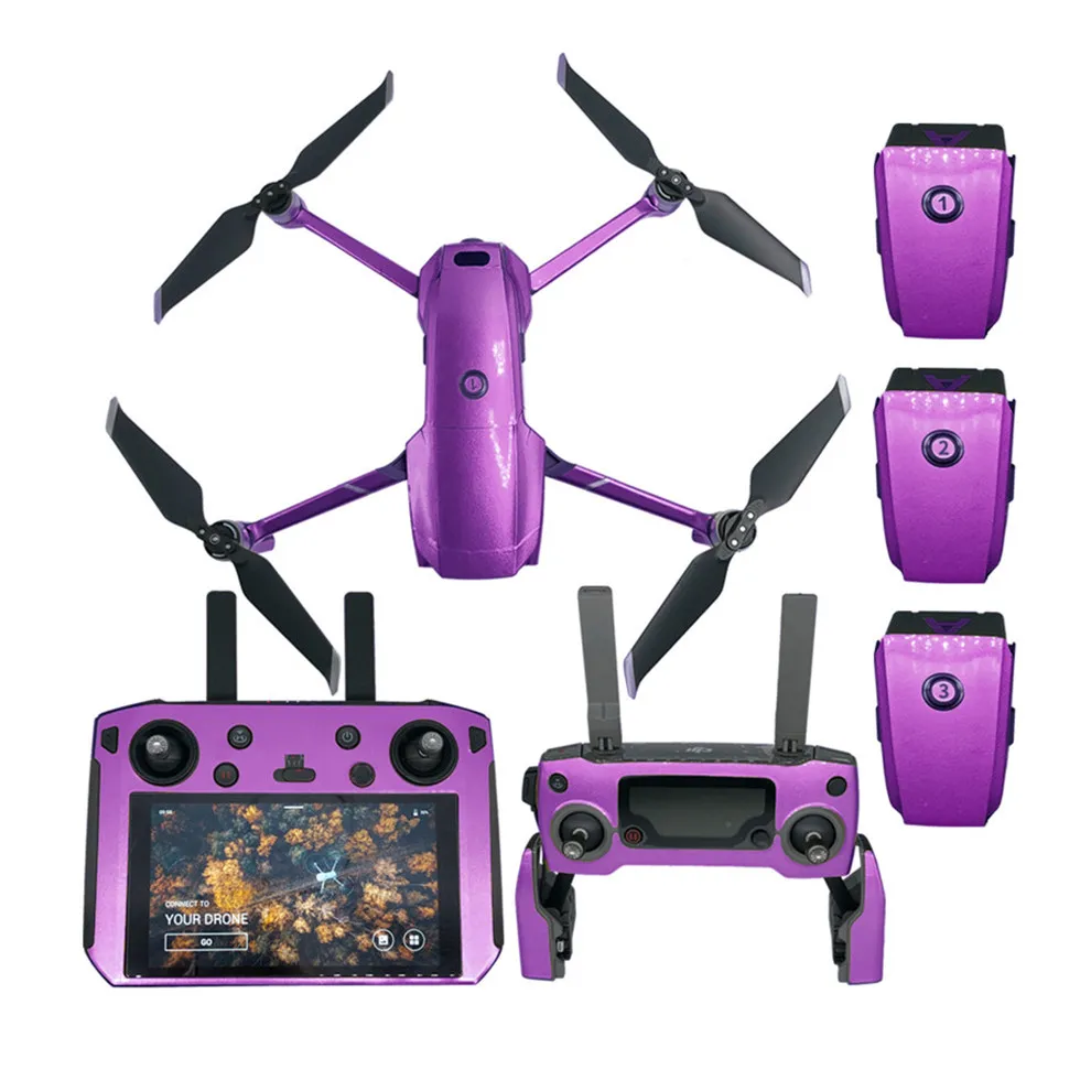 กันน้ำเรืองแสงสติกเกอร์ผิวสติกเกอร์สำหรับ DJI Mavic 2 Pro/ซูม Drone Body 3 M สติกเกอร์สำหรับ DJI smart Controller Skin