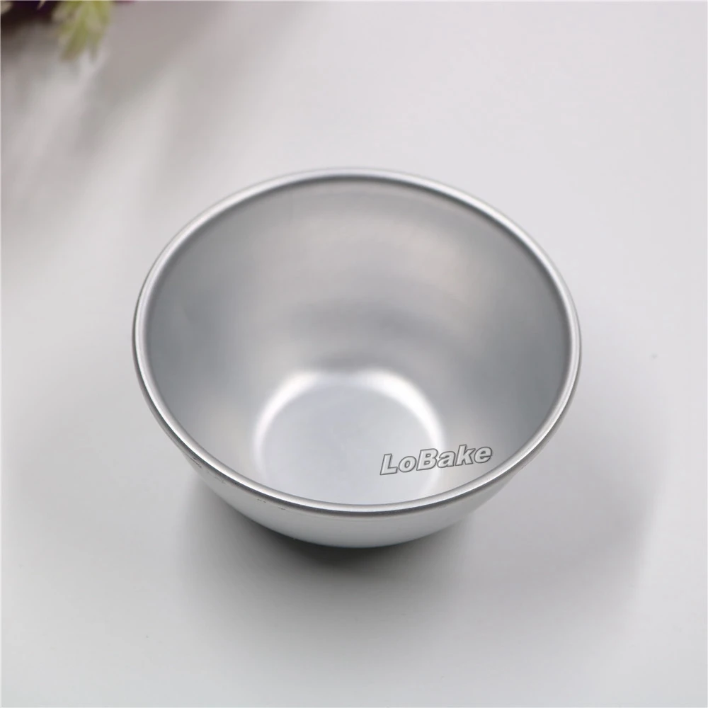 (10pcs/lot) Nice 3 inches deep half ball round aluminium tart moulds tarte molde reposteria confeitaria moldes e cortadores