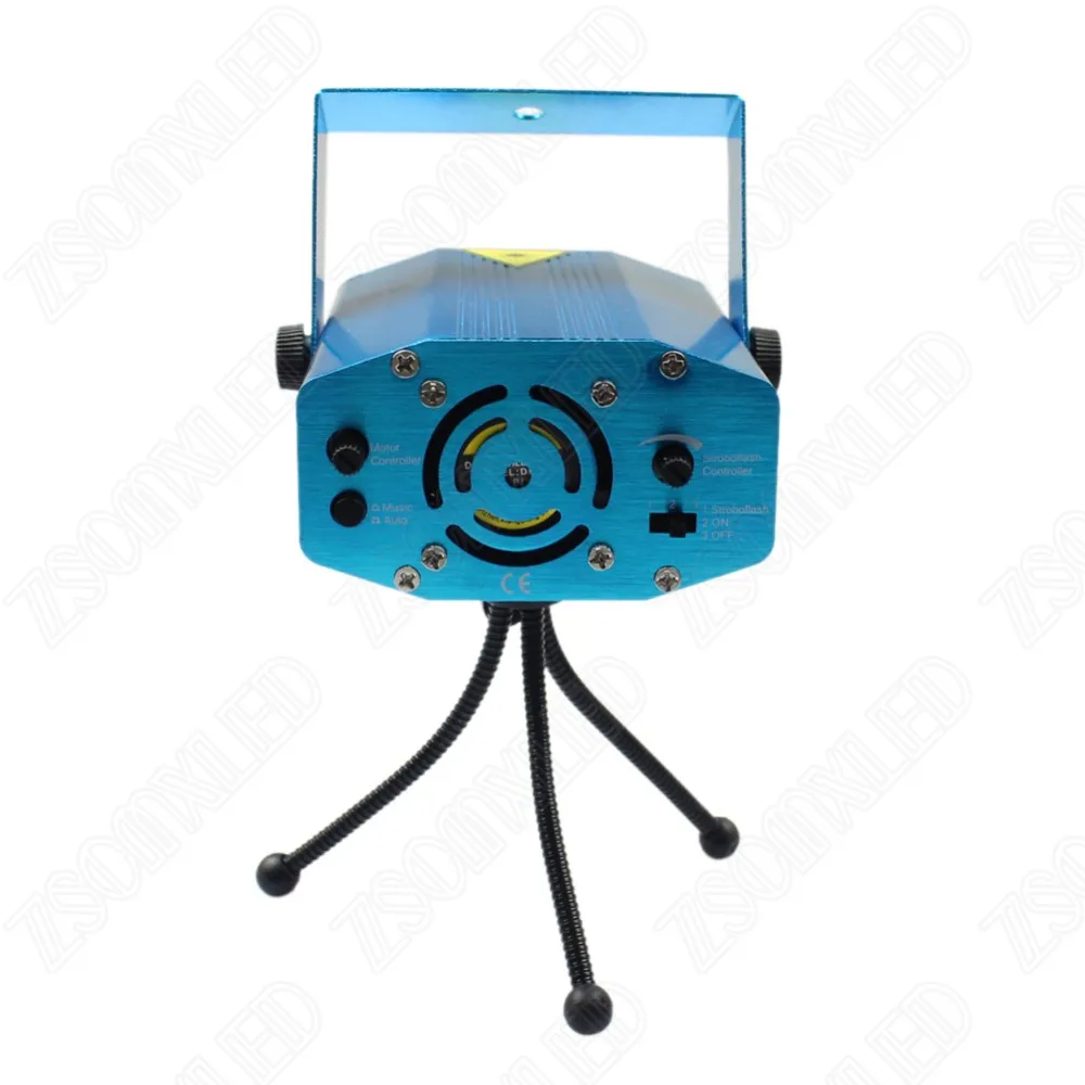 Mini RGB Laser Stage Lighting LED Stage Lighting Adjustment  Projector For Strobe Dance Disco Xmas Party  Home Wedding Club