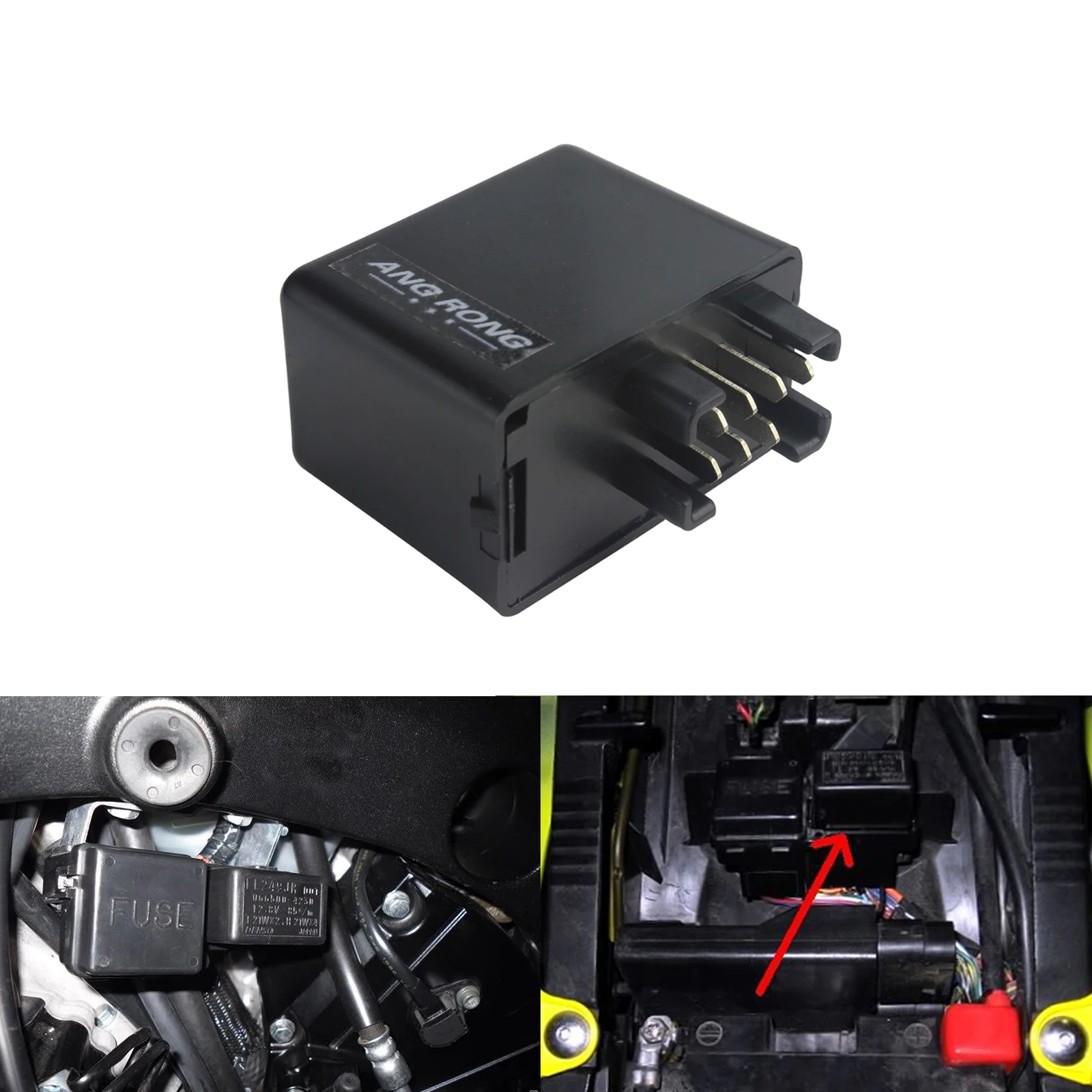 ANGRONG LED Indicator Flasher Relay For Suzuki 7 Pin GSXR 600 750 1000 GSF 650 1200 Bandit
