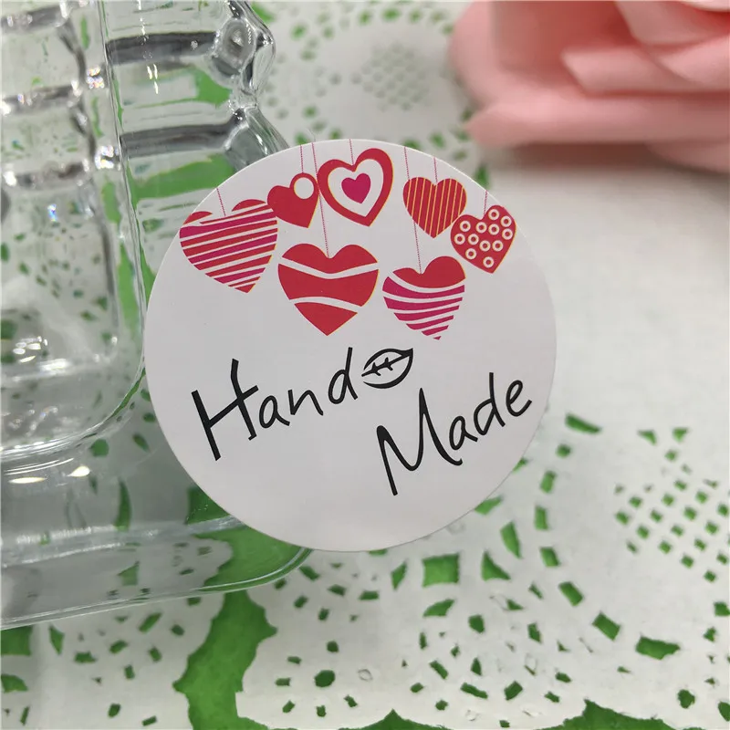 

5000Pcs/Lot Paper Labels Sealing Stickers Packaging For Jewelry Box Gift Labels Handmade Loving Wedding Party Sticker Labels