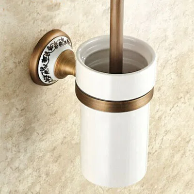 All copper toilet brush holder suits Archaize toilet drink holder Bathroom hardware accessories Toilet brush holder