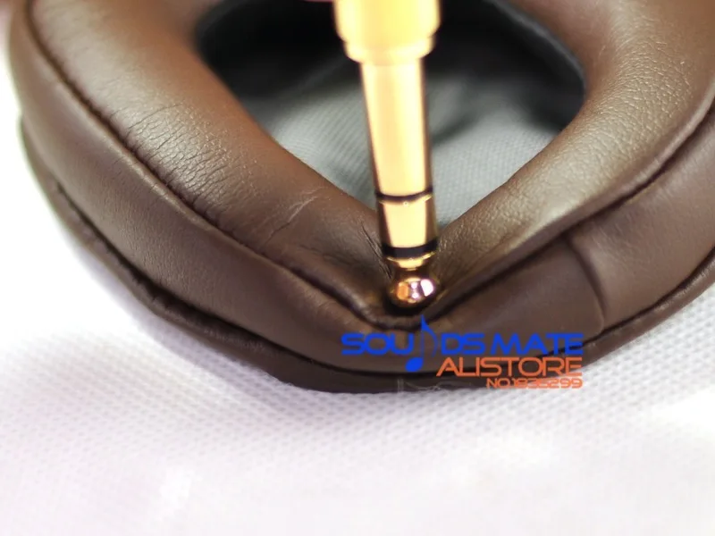 وسادة أذن جلدية بروتينية أكثر نعومة لسوني MDR 1R 1RNC 1RMK2 1RBTMK2 1A 1ADAC 1ABT DAC BT سماعة رأس بنية