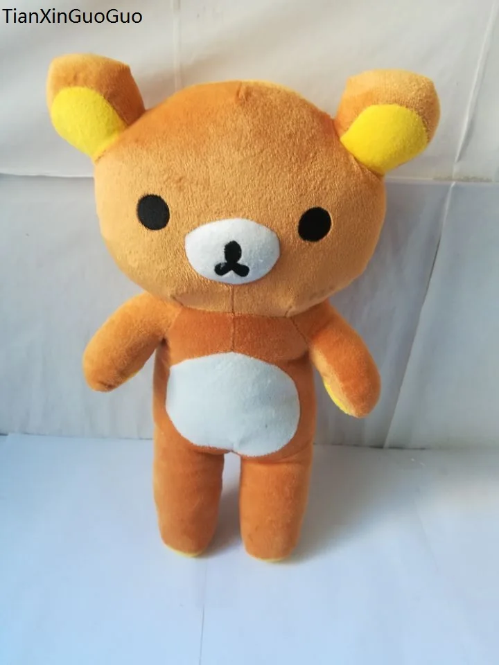 

cute relax bear plush toy zipper closure, washable toy, cartoon brown teddy bear about 35cm soft doll ,birthday gift b2600