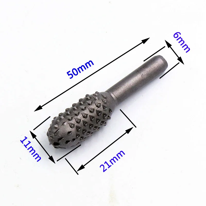Stücke 6mm Schaft Dreh Grat Holz Raspel Datei Bohrer Set Für Holzbearbeitung Profilierte Holz Carving Werkzeuge Präge Rotierenden messer