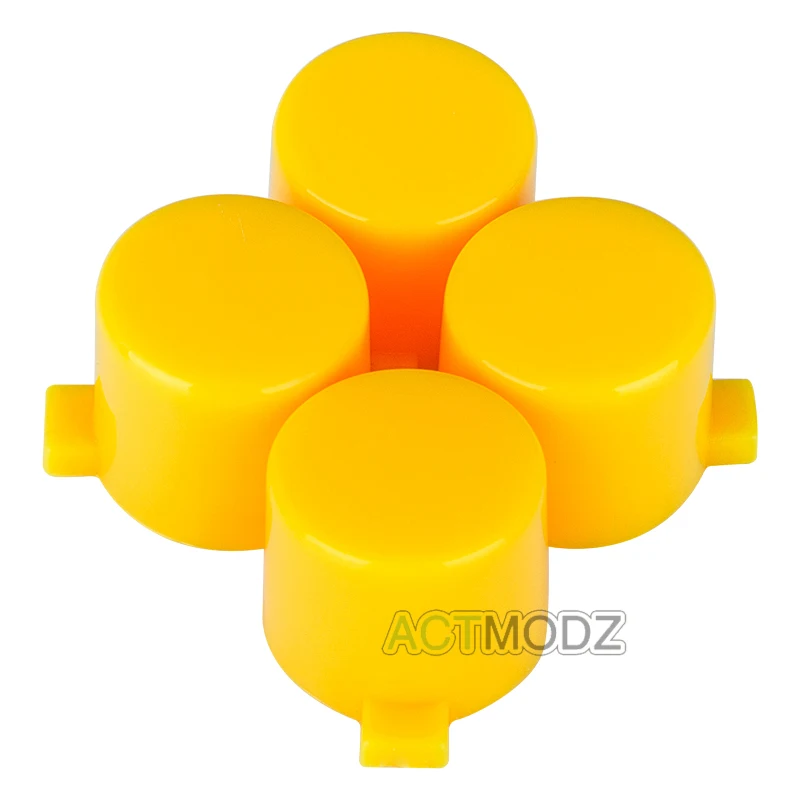 EXtremeRate 솔리드 레드 그린 오렌지 옐로우 핑크 퍼플 블루 블랙 액션 버튼 수리, PS4 모든 모델 컨트롤러용