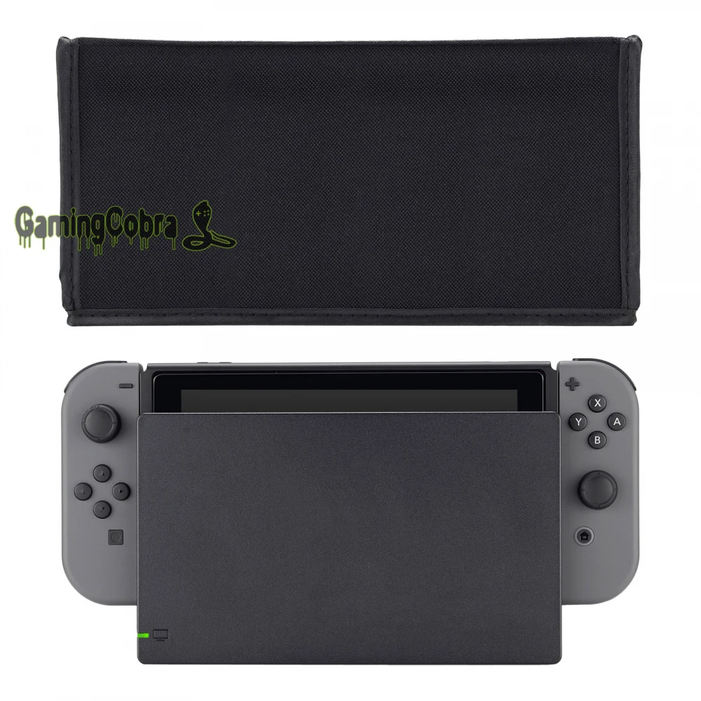 Extremerate Zwart Nylon Waterdichte Stofkap Voor Nintendo Switch Game Console Opladen Dock