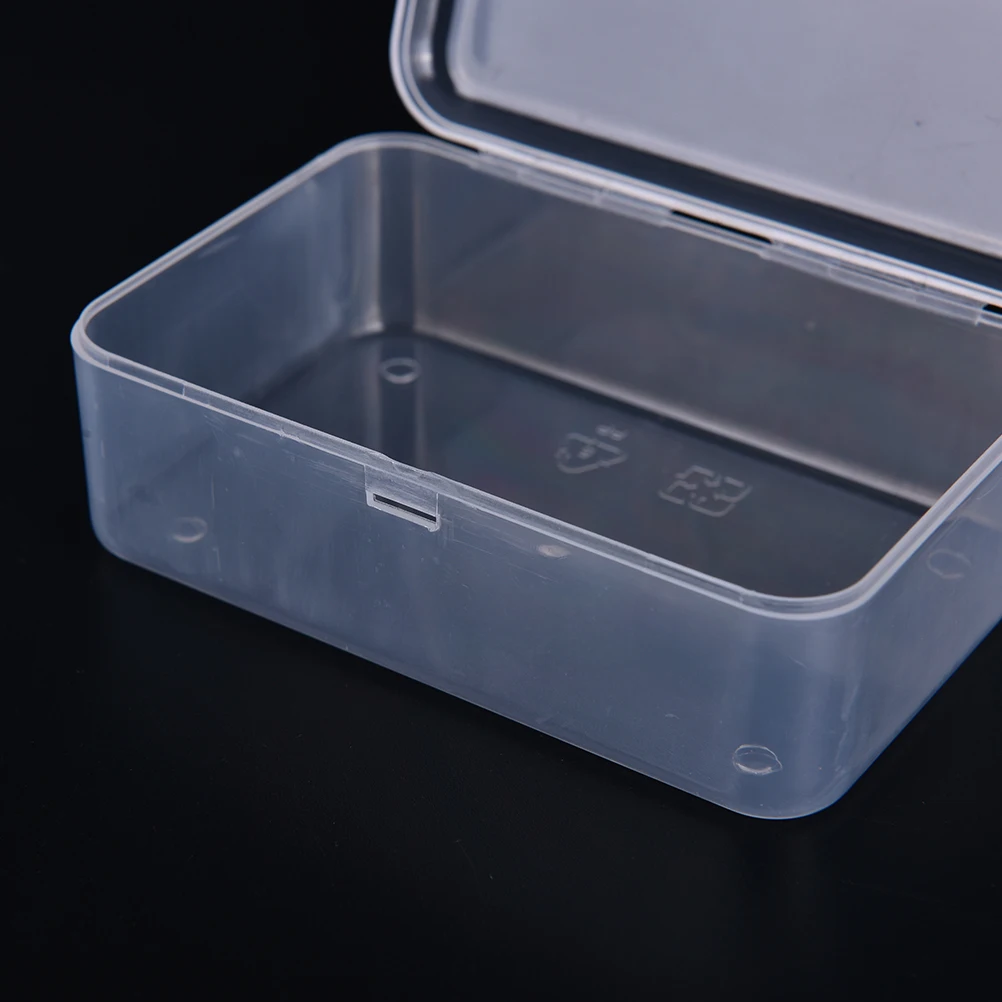 Transparent Plastic Storage Box Jewelry Display for Cosmetics Collection Parts Element Small Case Home Organization Beads Case