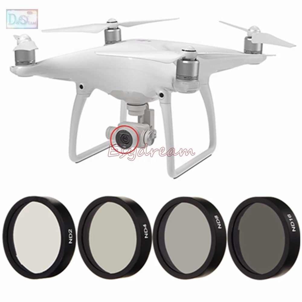 Neutral Density ND2 + ND4 + ND8 + ND16 Lens Filter Kit for DJI Phantom 3 Advanced / Standard / Professional / SE / 4 Accessories