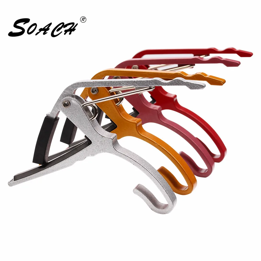 SOACH 2017 new ukulele guitar  Acoustic Tune Quick Change Trigger Guitar Capo Key Clamp colors metal capo