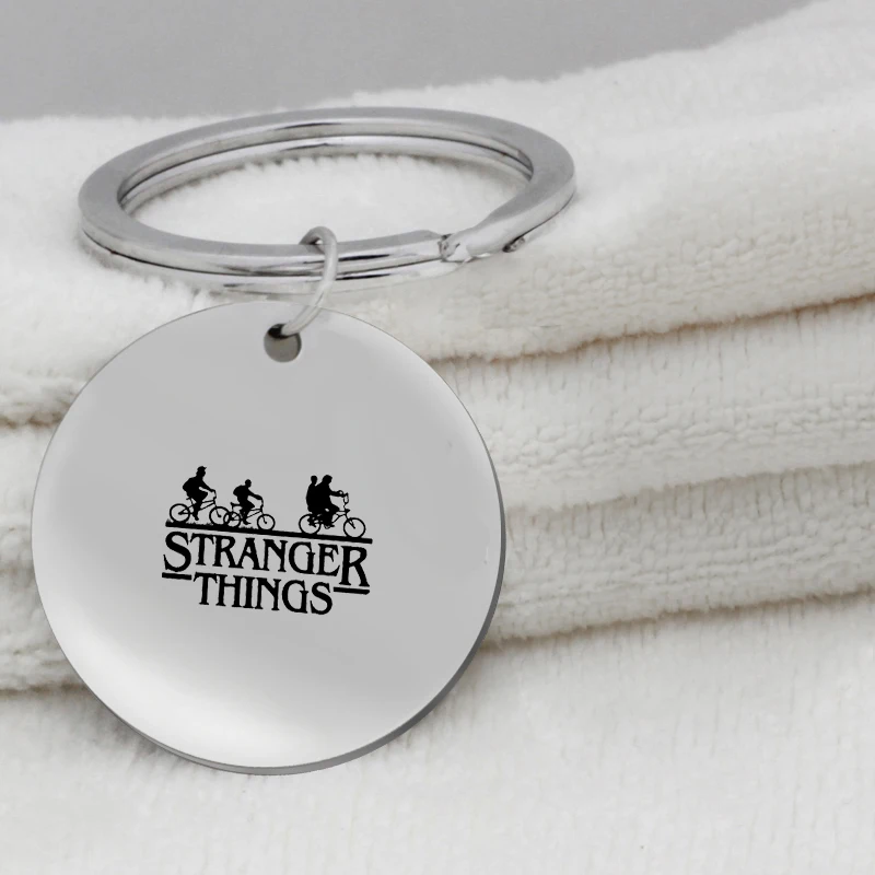 Classic HBO Game stronger things pendant stainless steel Jewelry Key Holder K073 Ufine