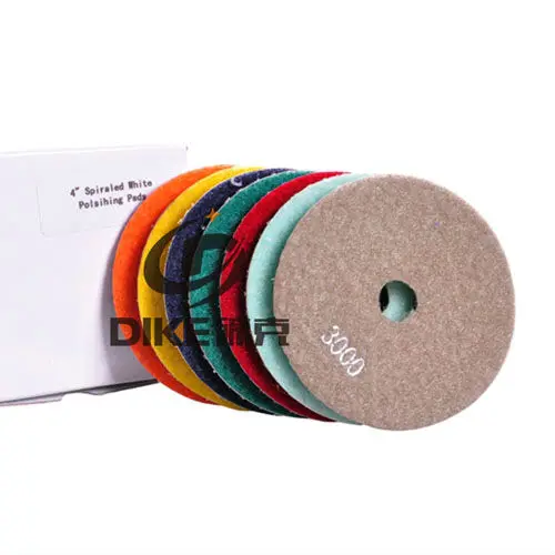 Blocos de polimento de granito molhado com 5 polegadas e 125mm de espessura para polimento molhado de pedra