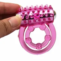 Lasting Vibrators Rings Double CockRing Delay Premature Ejaculation Penis Ball Loop 2Locked Sex Toys Product for Men - Image 2