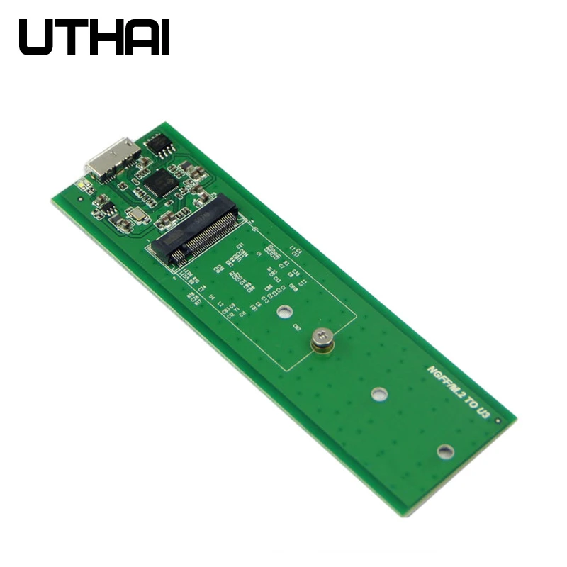 UTHAI G03 NGFF to USB3.0 Mobile Hard disk box M.2 SSD Adapter Card External Enclosure Case for m2 SSD USB 3.0 HDD Case