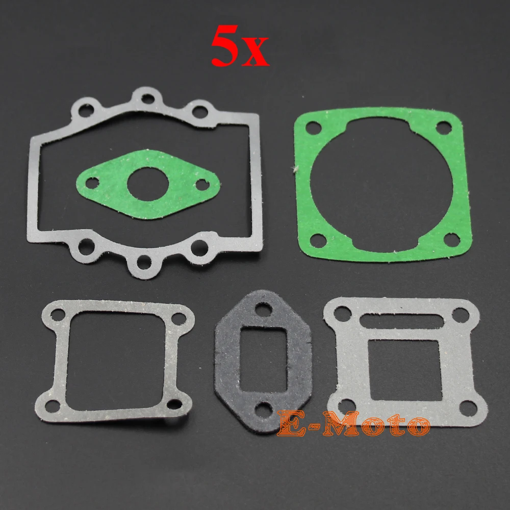 Engine Gasket Set Kit For 47cc 49cc Mini Moto Dirt Pocket Bike ATV Quad Minimoto Pack of 5