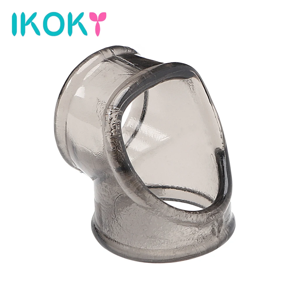 IKOKY Penis Sleeve Scrotal Binding Ring Sex Toys for Men Male Delay Ejaculation Penis Ring Cock Ring Chastity Cage Adult Product