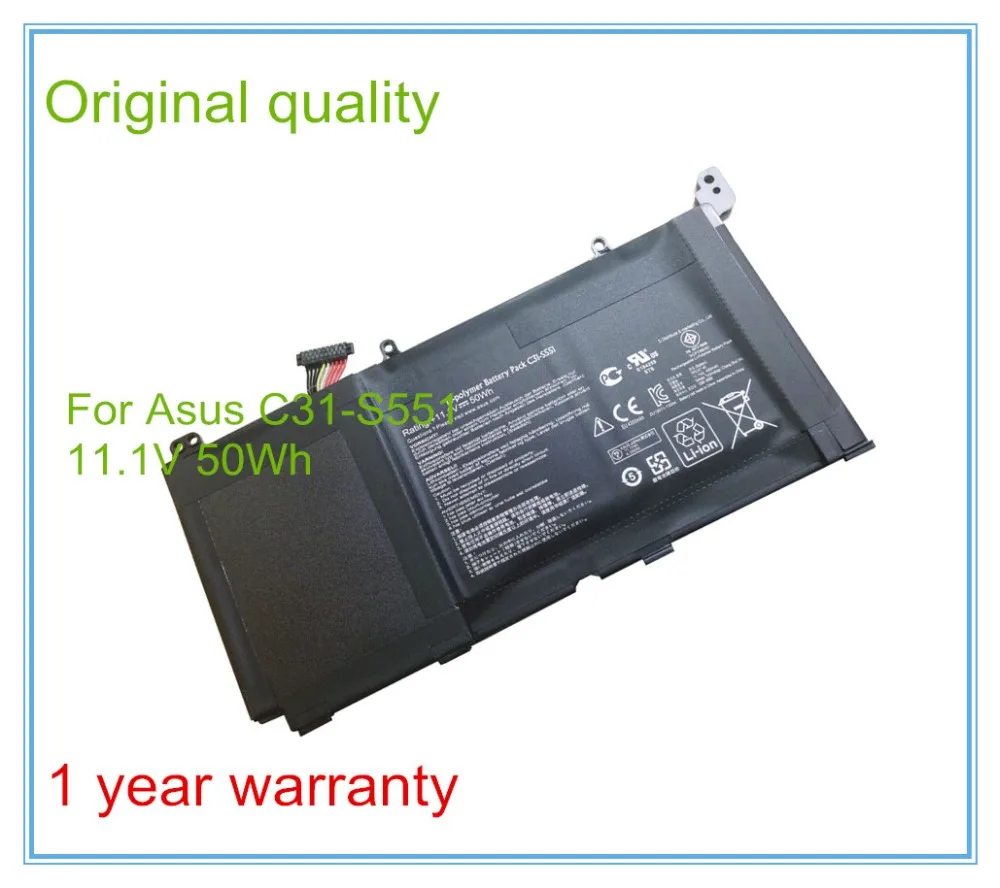 11.1V 50W Original C31-S551 Laptop Battery For S551 S551L S551LA S551LB V551LB-SH71T V551L V551LA-DH51T