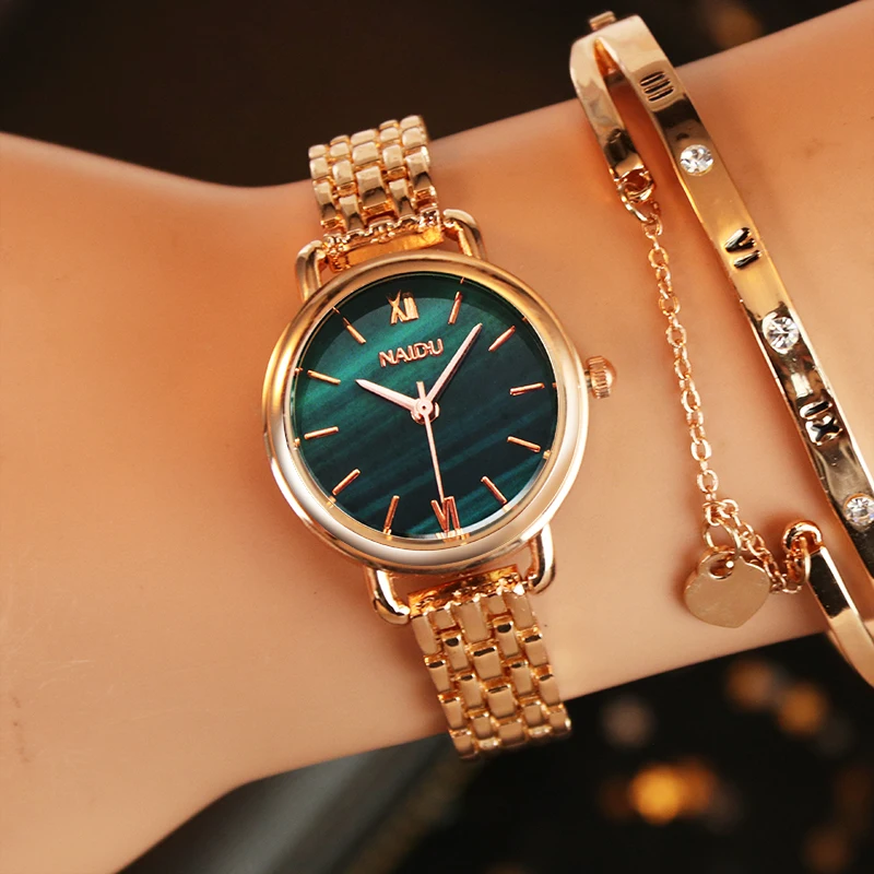 Fashion Rose Gold Woman Watch Luxury Stainless Steel Ladies Watches Small Dial Elegant Female Quartz Bracelet Wristwatch reloj