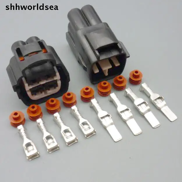 shhworldsea 5/30/100sets 4 pin male female electrical wire connectors automobile housing plugs 7283-7041-40 7282-7041-40