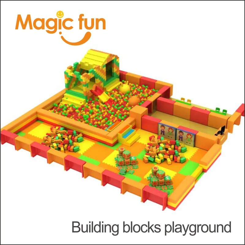 MAGIC FUN New design commercial fire resistant epp foam building block price for children