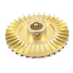 Water Pump Spare Part Double Side Brass Impeller Wheel 52mm Dia