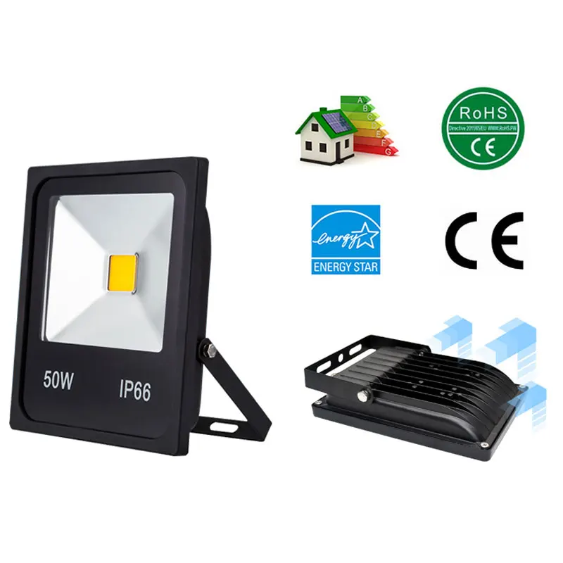 LED Floodlight IP65 20W 30W 50W 10W Waterproof Flood Light IP66 Reflector Lamp Smart IC 220V Led Exterior Spot Outdoor Light