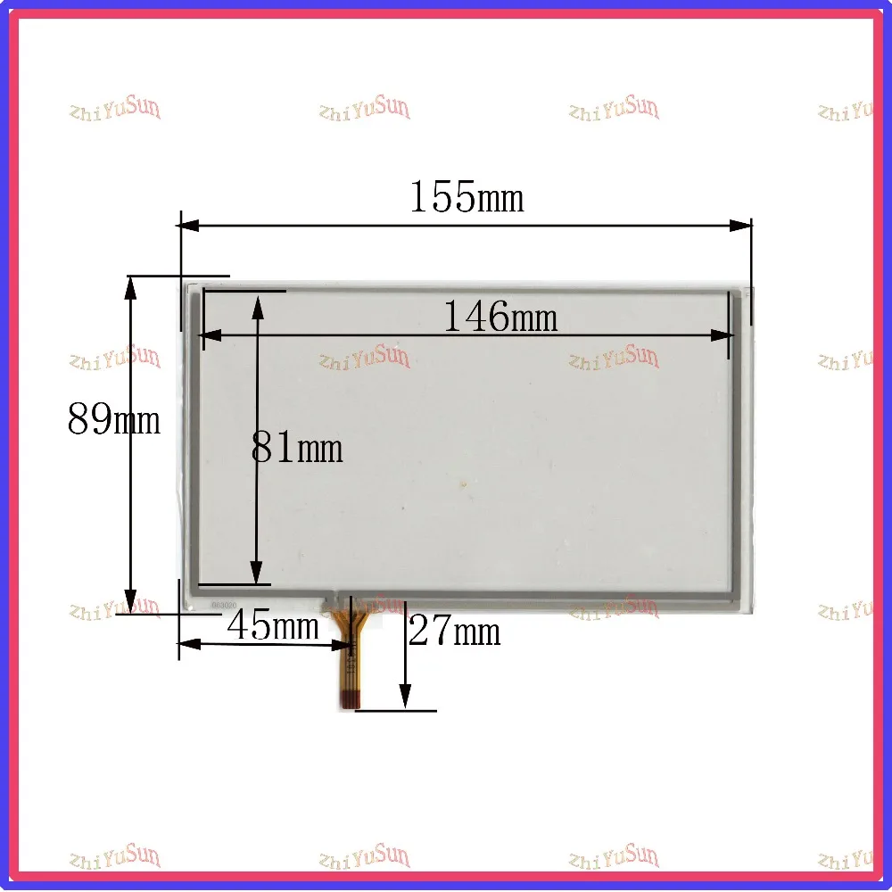 

NEW 6.2inch 063020 4lines resistance touch screen panel 155mm*89mm TouchSensor FreeShipping 155*89