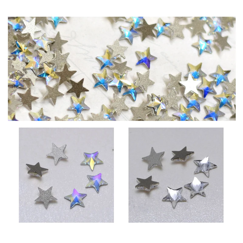 1Pcs Original Crystals from Austria 2816 Rivoli Star Flat Back Beads Women Nail Body Art Jewelry Making Clothing Decorations