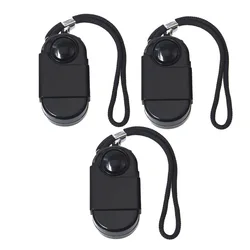 3 uds Camping viaje Sensor de movimiento alarma portátil Mini PIR Detector de movimiento por infrarrojos 120dB inalámbrico seguridad del hogar autodefensa