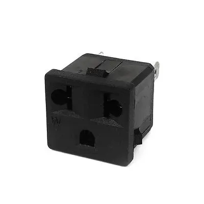 1 Cái Hoặc 2 Hoặc 3 Hay 4 EU Mỹ AC 250 V/125 V 10A /15A 3 Chân Bảng Điều Khiển Gắn Ổ Cắm Điện WD-601