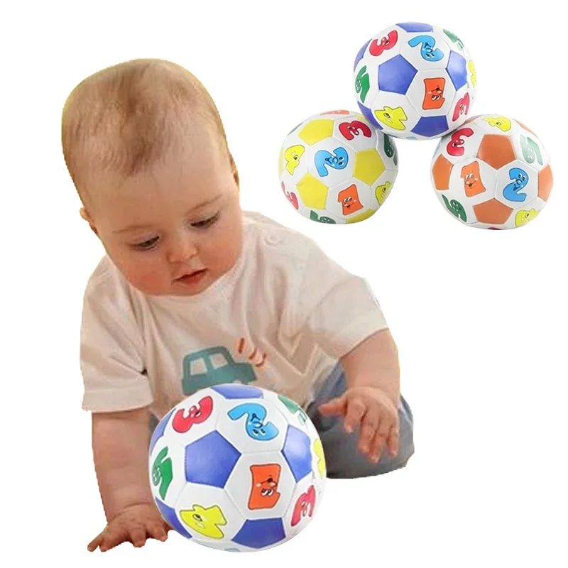 Children Kids Educational Toy Baby Learning Colors Number Rubber Ball Plaything