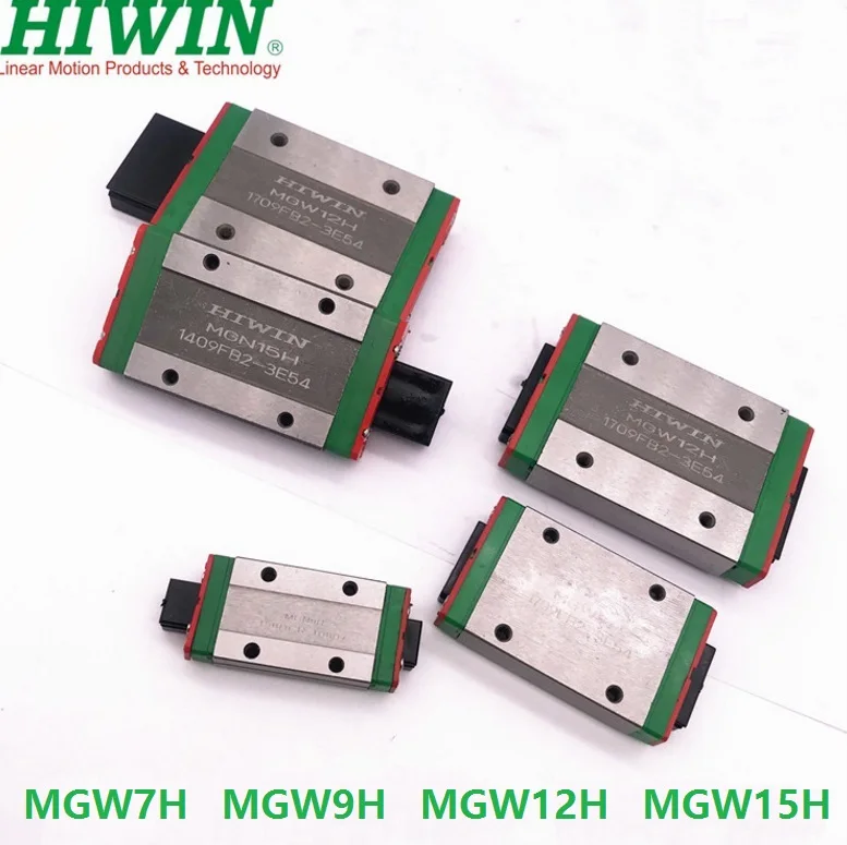 

4pcs/lot 100% original new Hiwin MGW7H MGW9H MGW12H MGW15H linear blocks for mini cnc parts rail guide MGW7/9/12/15