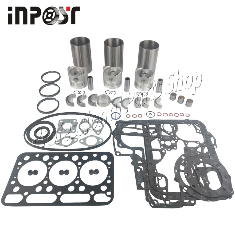 Overhaul Rebuild Kit for Kubota D1402 D1402BA D1402 Engine Mustang 342 Skid Steer Loader Bobcat 225