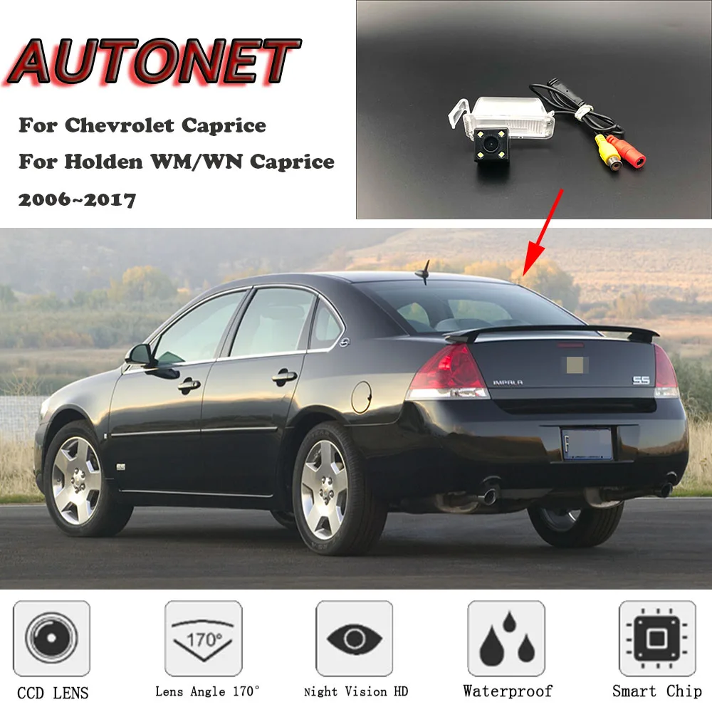 

AUTONET HD Night Vision Backup Rear View camera For Chevrolet Caprice Holden WM/WN Caprice 2006~2017 license plate Camera