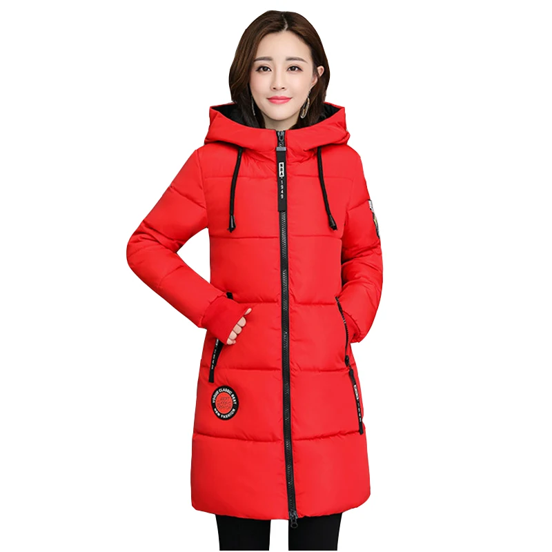 2022 Winter Cotton Jacket Women Parkas New Thick Warm Hooded Student Coat Fashion Female Outwear Long Cotton-padded jacket 3XL