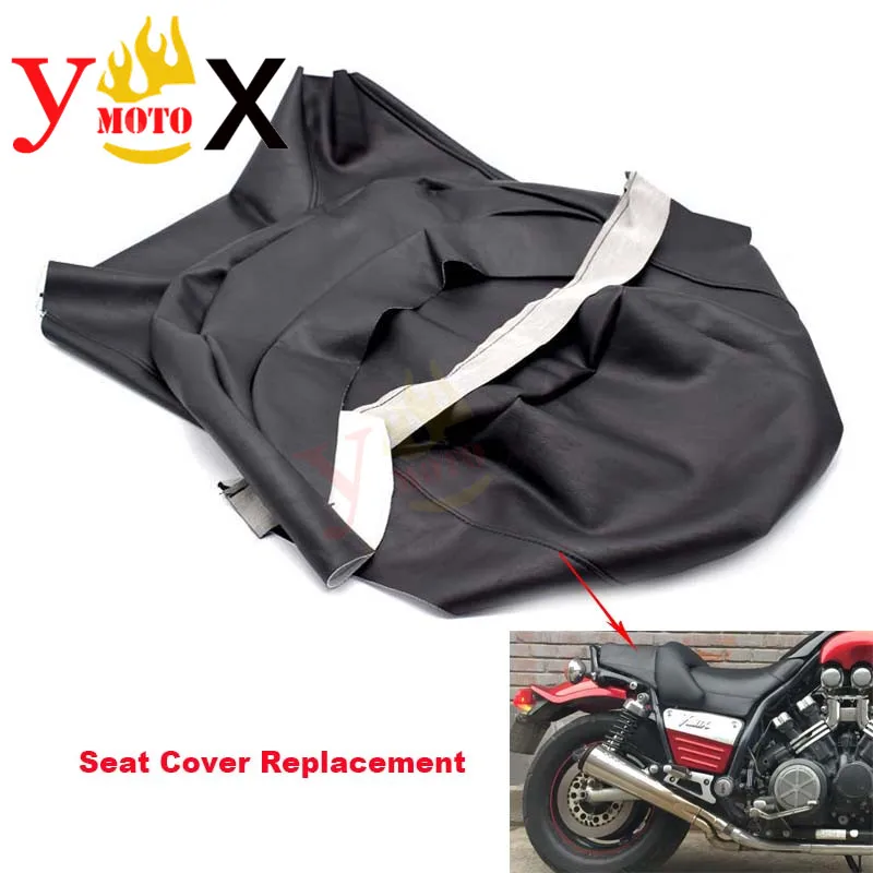 

Replacement Thick Black PU Leather Motorcycle Seat Cover Cushion Guard Waterproof For Yamaha VMAX VMAX1200 V-MAX1200 VMAX1200