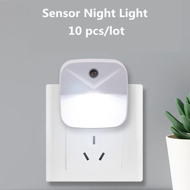 

10 PCS Smart Sensor Night Light Wireless LED Bedside lamp Magnet Closet Lights Stairs Bathroom Kitchen Emergency Wall Light