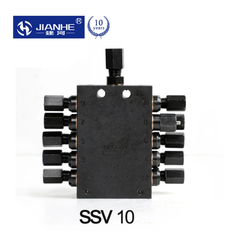 Imagem -02 - Bloco do Distribuidor da Graxa Série Ssv da Válvula do Divisor Série Progressiva da Válvula Ssv do Divisor da Lubrificação