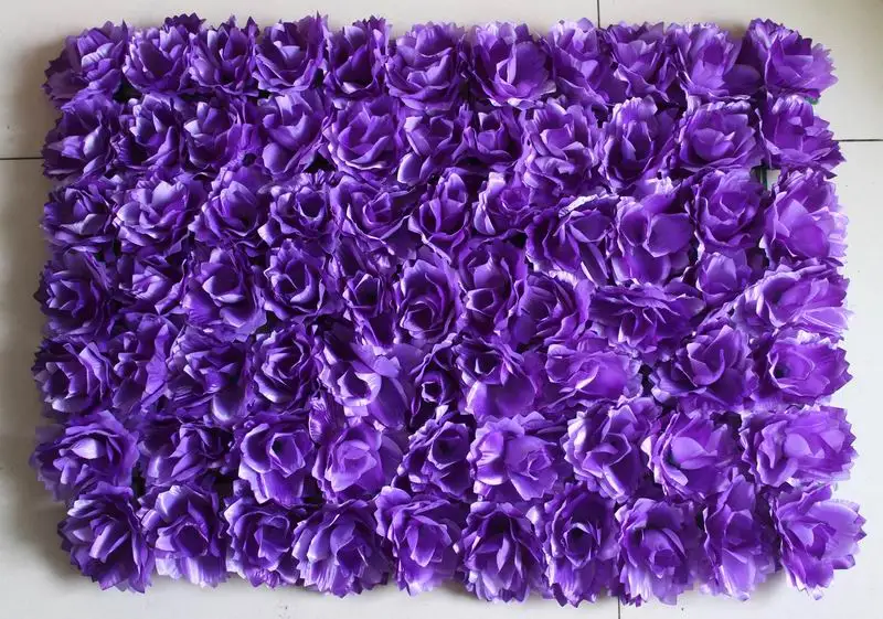 SPR EMS Free Shipping purple  Artificial silk rose flower wall wedding  decorations flower backdrop table centerpiece sales