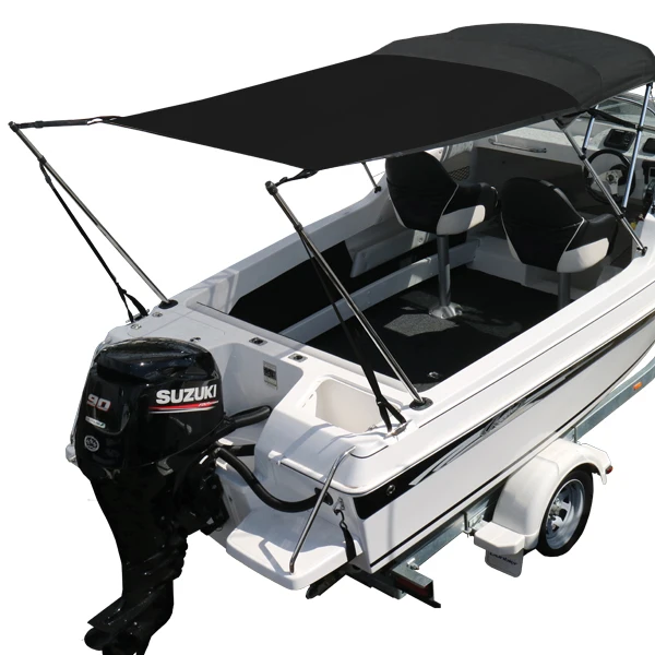 Marine Boat Bimini Top Extension Sun Shade Kit Black Blue Grey MA 046