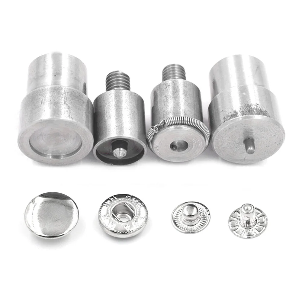 

8/10/12.5/15 MM Snaps Fastener Die Metal Buckle Rivets Eyelets Press Machine Mold Button Installation Tools