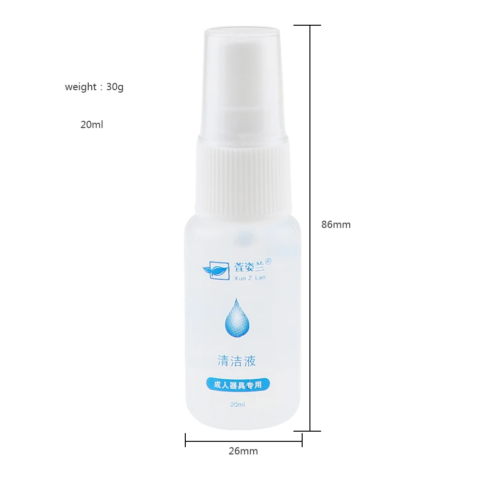 20ml Sex Toys Disinfection Liquid Antibacterial Toy Cleaner Spray for Sex Vibrator Sterilization Wash Necessary Erotic Products