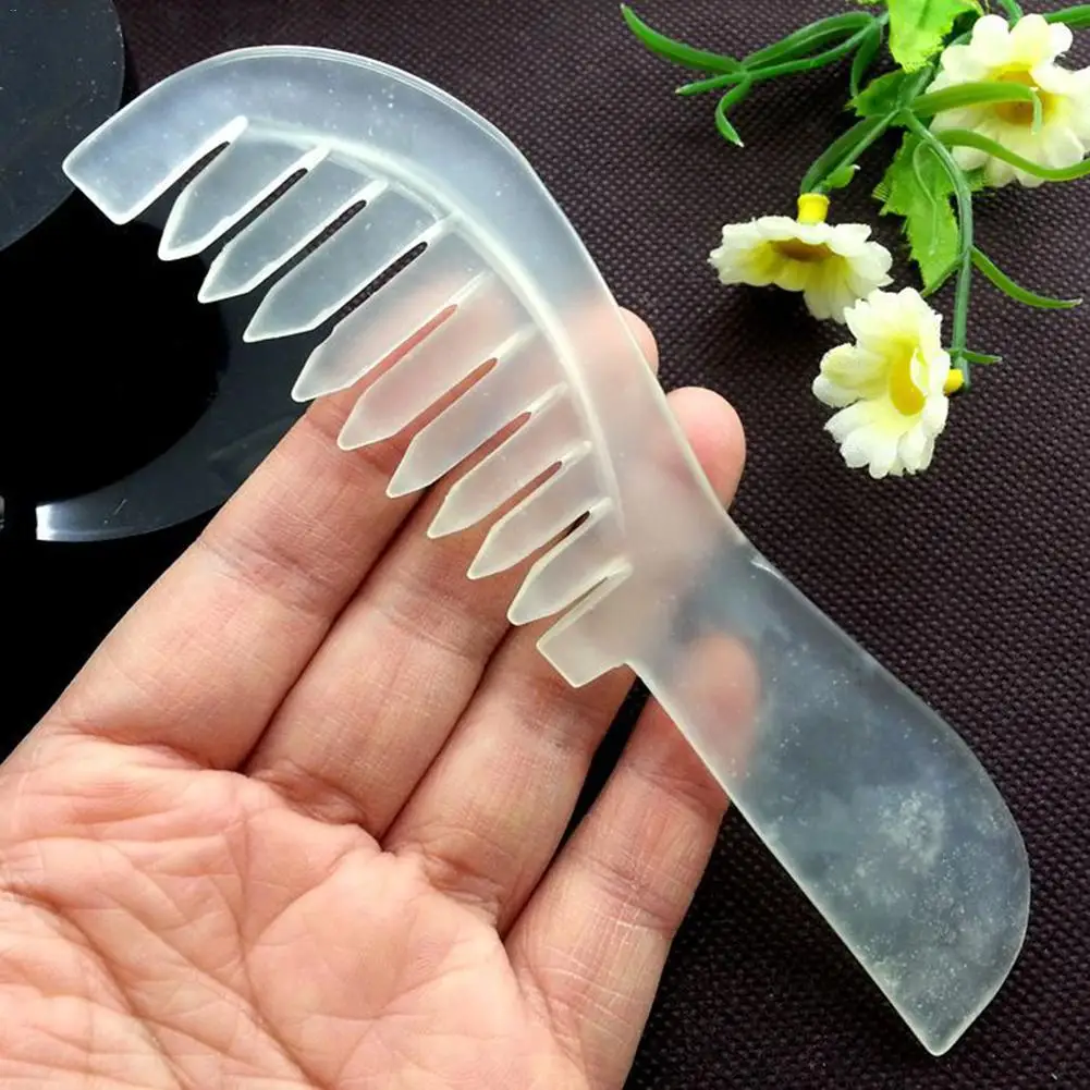 1Pc Traditional Chinese Nature Jade Comb Massage Spa Acupuncture Head Therapy Trigger Point Treatment On Head