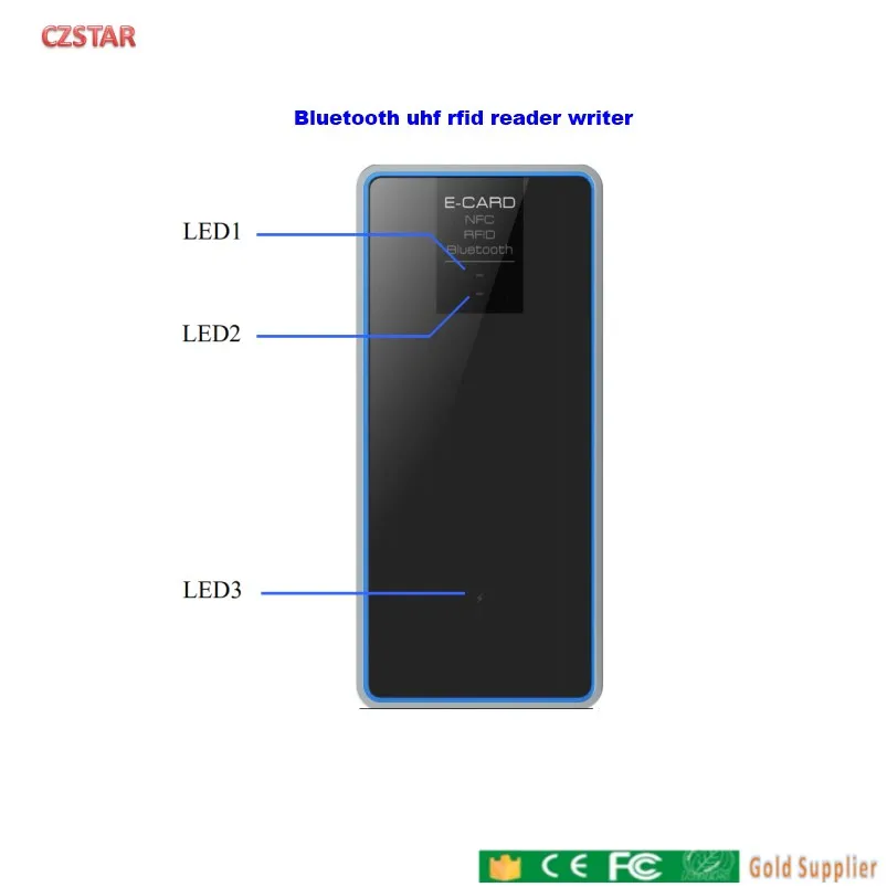 Portable Bluetooth UHF RFID Reader writer handheld keyboard reader usb desktop epc gen2 reader for Android ios phone computer