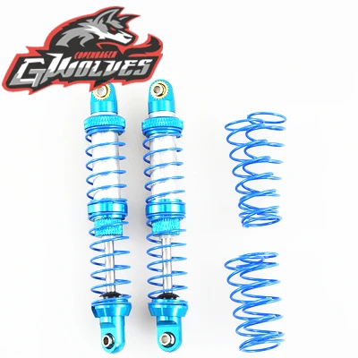 GWOLVES 90mm 100m Double Spring segment Adjustable Metal Shock Absorber for 1/10 RC Rock Crawler Axial SCX10 RC4WD D90 TRX-4