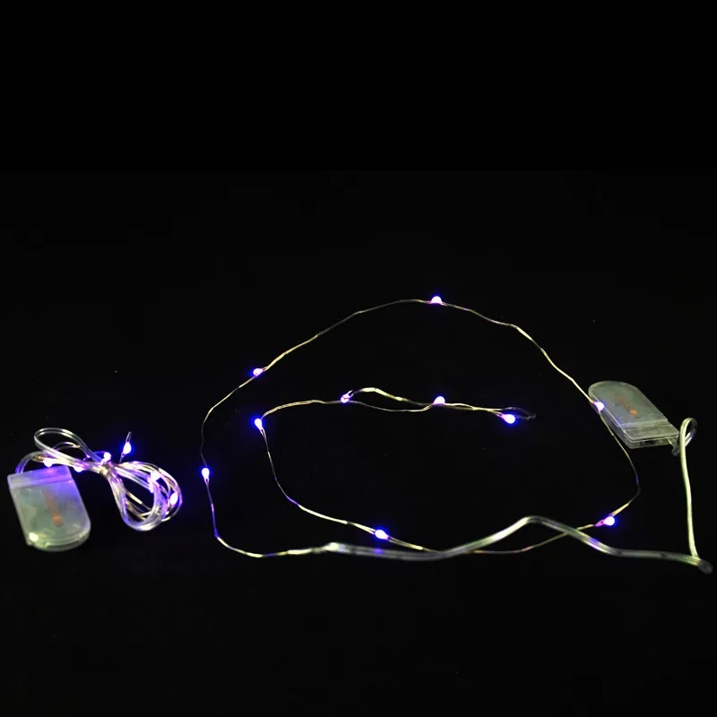 10pcs/lot CR2032 Battery Operated 2M 20 Micro LED String Lights Copper Wire for  kitchen accessories /decor garden/hookah